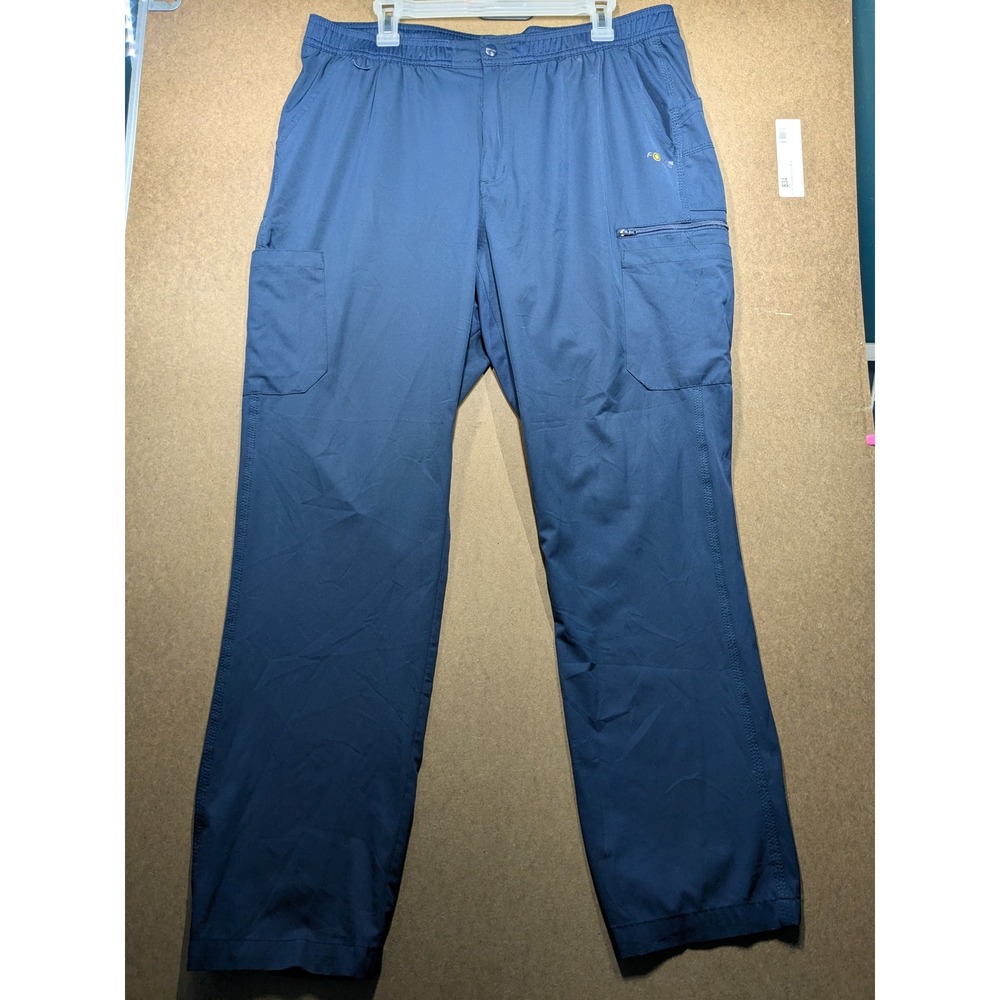 Carhartt Force Liberty Navy Blue Cargo Scrub Pants C55106 Women XL Regular